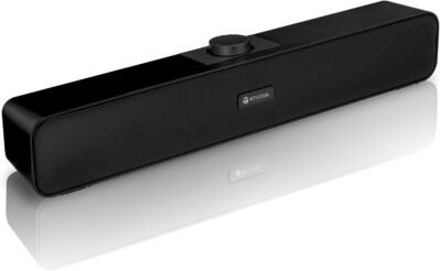 KTSOUL 2024 G-311-1タイプPCスピーカー、ステレオサウンド、USBスピーカー、USB搭載、AUX接続、Wスピーカー、デスクトップ、ラップトップ、スマートフォン、ゲームコンソール、マットブラック