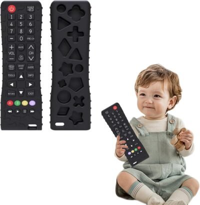 doyime baby Remote Pacifier、Baby Pacifier Toy、Remote Control Shape、Baby Teing Toy、Chew Toy、軽量、安全な素材、握りやすい、洗える、ベビーシャワー、幼児、男の子、女の子のためのベビーシャワー