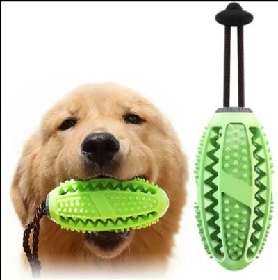 犬のおもちゃ、噛むおもちゃ、歯磨き粉、犬、犬のボール、ペットフードコンテナ、トレーニング、インテリジェントグッズ、ペットおもちゃ、緑、M