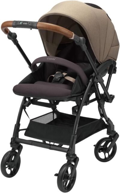 コンビAタイプのベビーカーホワイトレーベルSugokar S Egg Shock Ja、Hazel Beige、1ヶ月から36か月、シンクロシート