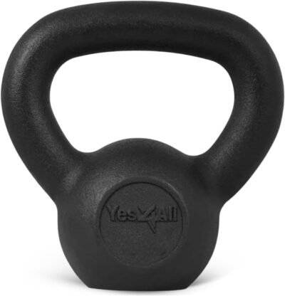 yes4all kettlebell、8.8 lbs(4 kg)、鋳鉄重量トレーニングダンベル、xl1p