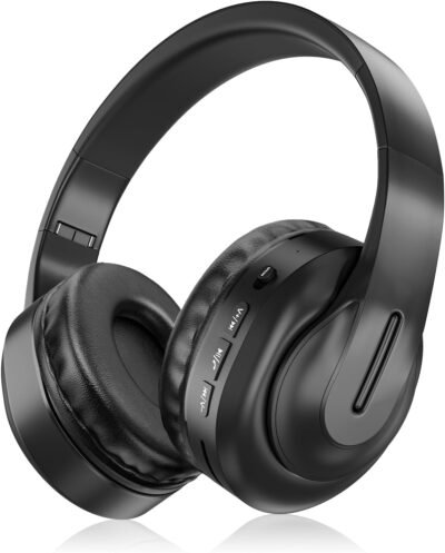 Bluetooth 5.3＆Hifiハイサウンド品質、ワイヤレスヘッドフォン、ワイヤレスヘッドフォン、密閉型、軽量、HiFi高品質、最大38時間の連続再生、耳ヘッドフォン、サウンド