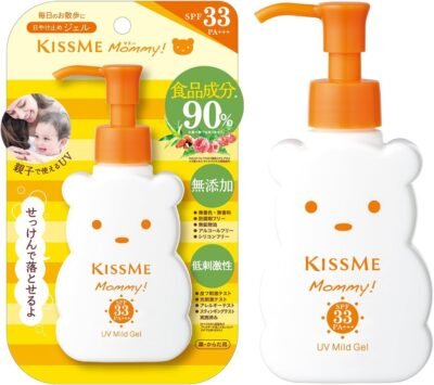 ママSPF33PA +++ UVマイルドジェルN、3.5オンス(100 g)、赤ちゃん、子供、敏感肌、1歳以上で、石鹸で除去できます