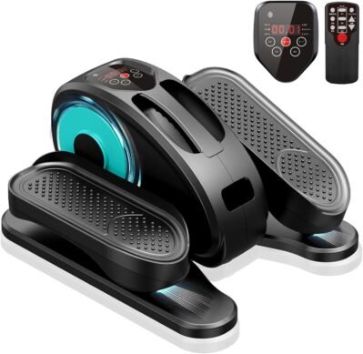 TVDugimエクササイズバイク、ミニフィットネスバイク、電気、家庭用、健康装備、リモコン、高齢者、サイレント、アセンブリ不要、6種類のプログラム、5速、小、軽量
