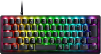 Razer Huntsman V3 Pro Mini JP、迅速なトリガー、調整可能な作動、光学スイッチ、プレス圧力、40 g、日本のアレンジメントを備えたアナログゲームキーボードを装備しています。