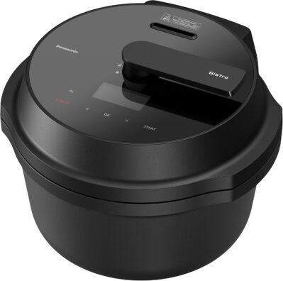 パナソニックNF-AC1000-Kオートマチッククッカービストロオートマチッククッキングポット1.6ガロン（4.2 L）圧力、攪拌、攪拌、蒸し、低温、無水、煮込み、自動調理