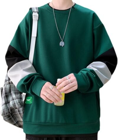 hisitosaスウェットシャツ、男子、秋/冬、長袖、パーカー、ゆるい、大きなサイズ、スウェットシャツ、プルオーバー