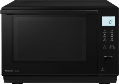 パナソニックNE-MS4B-Kオーブンレンジ、7.6ガロン（26 L）、フラットテーブル、スピードウォーミング、蒸気センサー、ブラック