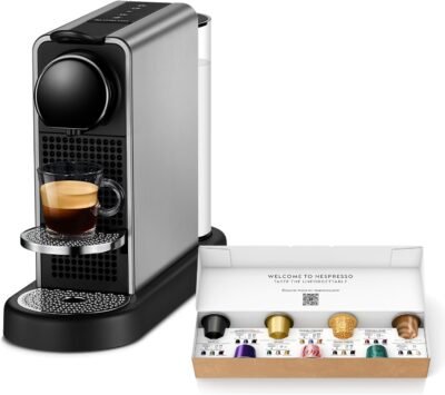 ネスプレッソオリジナルシティプラチナCチタンC140-TI-Wカプセルコーヒーメーカー