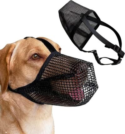 犬用の犬の銃口、通気性、メッシュ、廃棄物を防ぎ、barえる予防を防ぎ、咬傷を防ぎ、家具の噛みを防ぎ、傷を防ぎ、傷を防ぎ、犬を舐めることを舐めます。