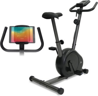 アルインコ（アリンコ）フィットネスバイクエクササイズフロアマットエクササイズフロアマットアドバンストバイクスポーツクラブ運動が出来るサドル調整サドル調整心拍測定心拍測定簡単移動タブレットトレー