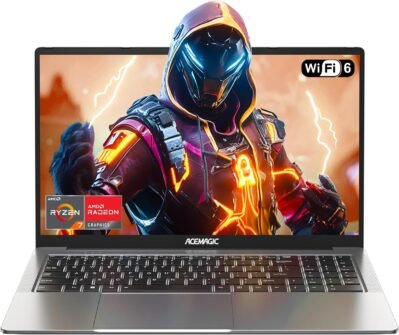 ラップトップゲーム2024 NEW EDITION AMD RYZEN 7 5700U（8C16T）プロセッサ、ゲームラップトップ、より快適、最大4.3 GHz 16.1インチ16 GBメモリ、512GB NVME SSD FHD 1080p、ラップトップWindows11、USB