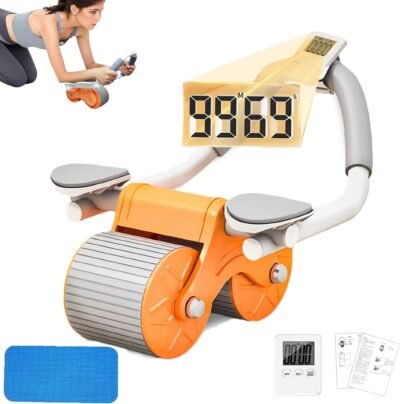 (Amazon Limited Brand)腹部ローラー、運動、運動器具、腹部皮膚、減量、筋肉トレーニング、Kneepad、アシスト機能、肘、マット、膝パッド、ABホイール、静かな、初心者/女性、
