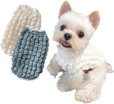 §BG3おもちゃプードル服、犬の服、小型犬、犬の服、ファッショナブルなランキング、犬の服(白、s)