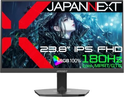 JapanNext JN-EI238G180F HDMI DP 1MS(GTG/MPRT)HDR SRGB:100%PS5:120Hz接続