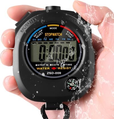 フォグマンストップウォッチスポーツデジタル使いやすい正確な多機能審判タイマー