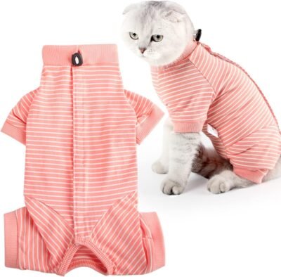 ドトナーの猫の服、ユニセックス、術後の服、猫、ペットの術後服用、創傷保護、舐め防止、避妊、離乳、エリザベスカラーの代替