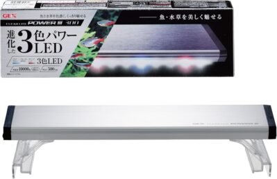 GEX CLEAR LED POWER III 300明るさ500 LMカラー温度10,000K LED 3カラースイッチング、ライトリフトを含む、水族館多肉植物幅11.8インチ(30 cm)