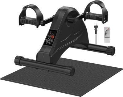 healfithエアロバイクミニフィットネスバイクフィットネスバイク電動健康器具家庭用静音軽量コンパクト組立簡単6種類プログラム6段階スピード