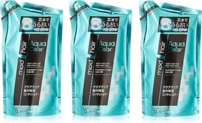 modヘアアクアクリアインテンシブ保湿コンディショナーリフィル11.8 fl oz(350 ml)x 3パック