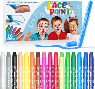 ヴァイシャ16色フェイスペイントバースデーパーティー、ステージ、コスプレ、ハロウィーン、子供の日のためのフェイスペイントフェイスペイント非毒性のない子供のボディペインティング
