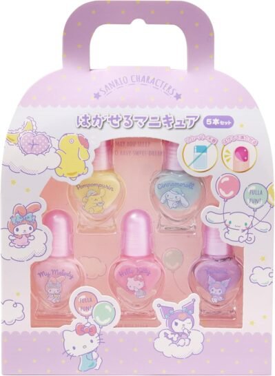 リースサンリオキャラクター230728 5の取り外し可能なマニキュアセット