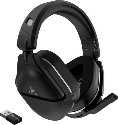 タートルビーチステルス700 Gen2ワイヤレスゲームヘッドセット2.4GHz / Bluetoothスマートフォン同時ブラック /ブラックフリップミュートステルス20時間PS5 / PS4 / PC /スイッチ