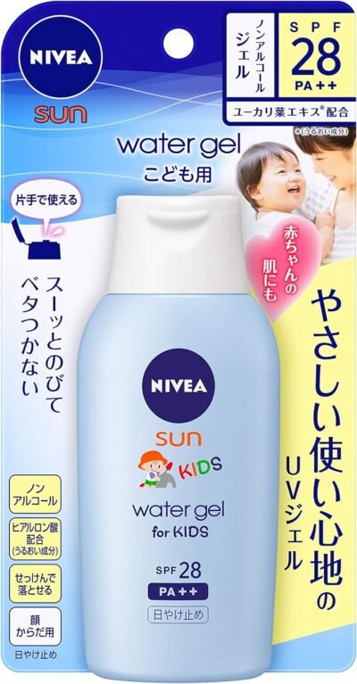 Nivea Sun SPF28 PA ++保護された子供用のウォータージェル、4.2オンス(120 g)