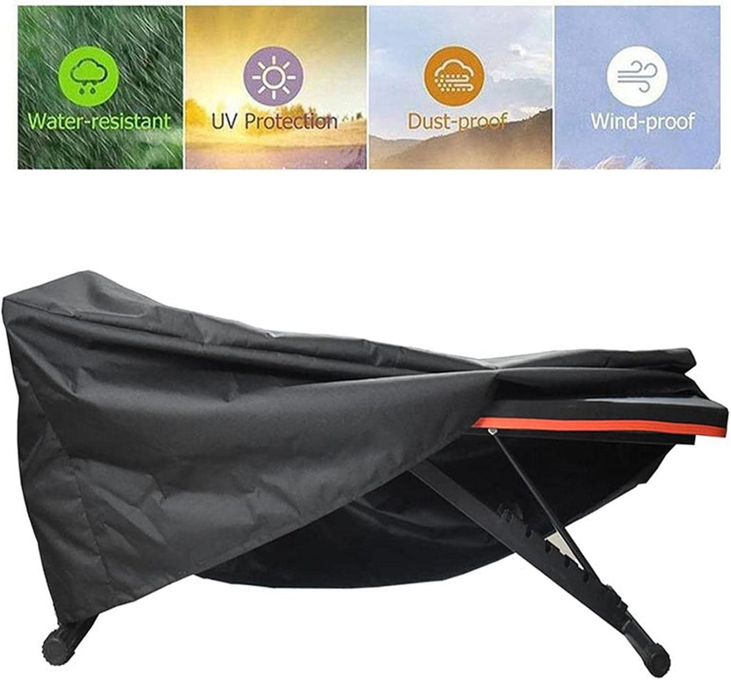 ボードカバー、ウェイトベンチカバー|ジムベンチシートウェイトカバー|ウェイトベンチ用のドローストリングを備えたフィットネスベンチプロテクター、 - 이미지 5