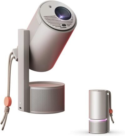 Xgimi Mogo 3 Pro Projecor Stand Integrated Google TV 1080p 450 ISO Lumens、モバイルプロジェクター、家庭用および屋外での使用、ISA 2.0テクノロジー、Bluetooth 5.1、公式にライセンスされたNetflix