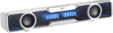 VGP2024 Summer Gold Award Edifier QS30 PC Speaker、Sound Bar、Bluetooth 5.4、USB Type-A Powered、RGB Light、ビルトインマイク、専用アプリ、ゲーム、音楽、映画モードをサポート、