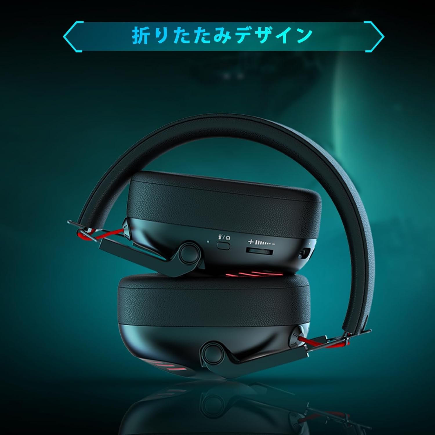 Kapeydesiゲームヘッドセット、ゲームヘッドセット、ワイヤレスヘッドセット、ワイヤレスヘッドフォン、2.4G USBアダプター、Bluetooth 5.3、有線3方向接続、50mmドライバー、低レイテンシーヘッドセット、60時間の連続 - 이미지 5