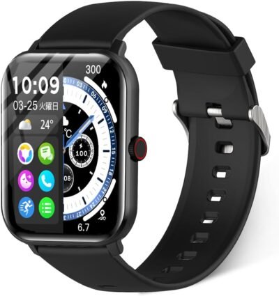Smart Watch（2025 Evolution Model＆SOS機能が追加）、1.9インチの大画面、Bluetooth 5.3、コール機能、iPhone互換、アクティビティトラッカー、歩数計、腕時計、スポーツウォッチ、さまざまなエクササイズ