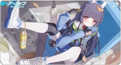 マウスパッドブルーアーカイブマウスパッドブルーアーカイブ霞沢ミユゲーミングマウスパッドコンピューターマウスパット0.3cmのゴム製のゴム製デスクパッドマウス用パッドpc
