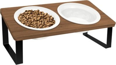 vtuesxn猫料理、猫のボウル、キャットフードボウル、15度の角度の傾向保護頸椎、キャットフードボウル、キャットボウル、セラミックキャット、ディッシュベンチ、猫、フードボウル、2フードボウル、おやつ料理、セラミック料理