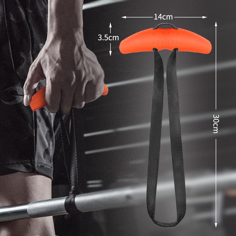 初心者や専門家向けのNASUTOプルアップトレーニングチューブ、筋肉トレーニンググリップ、パワーグリップ、イージーグリップ、アンチスリップ、ラットプルダウン、デッドリフト、座ったrowぎ、グリップアシスタンス、ユニセックス、セット2の2 - 이미지 2