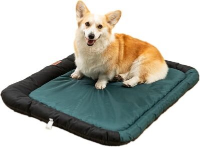 犬の木枠のベッド、犬の木枠パッド、犬の犬小屋用のオックスフォード犬のベッド、アンチスリップキャットクッションマットレス、洗えるペットベッド家具屋内猫、小さな中および大きな犬用