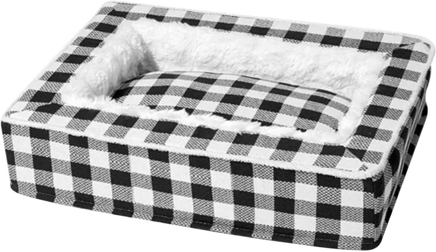 中犬、犬のベッド、家具用の犬用ベッド|ドッグベッドソフトドッグベッドタータン格子縞の犬ソファ|犬の家具、小さな、中程度、大きなペットのための取り外し可能な犬のベッド - 이미지 9