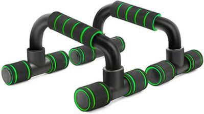 プッシュアップバースタンドプッシュアップブラケットホームスポンジカバーHタイプ屋内フィットネスアームストレングストレーナー4色の筋力トレーニング(緑、サイズ:1つのサイズ)