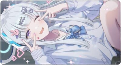 マウスパッドブルーアーカイブマウスパッドブルーアーカイブ生塩ノアゲーミングマウスパッドコンピューターマウスパット0.3cmのゴム製のゴム製デスクパッドマウス用パッドpc