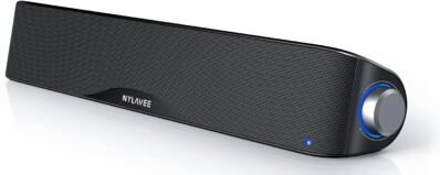PCスピーカーSoundBar Bluetooth＆Aux Connectivity 6スピーカーユニット10Wステレオラウド＆リッチバスラップトップ、タブレット、スマートフォンと互換性
