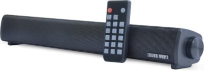 クラウドオーディオマットワイヤレススピーカーステレオSP-04 | Bluetooth 5.0 2000MAHリモコンPCスピーカーサウンドバーゲームハンズフリー有線サポートmicroSDブラック