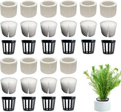 水生植物固定リング10個セット -水槽用水草固定リング、魚飼育用タンク植物ホルダー | 浮かない魚飼育用の水槽陶器ホルダー植物重力リング、水族館植木鉢固定ホルダー