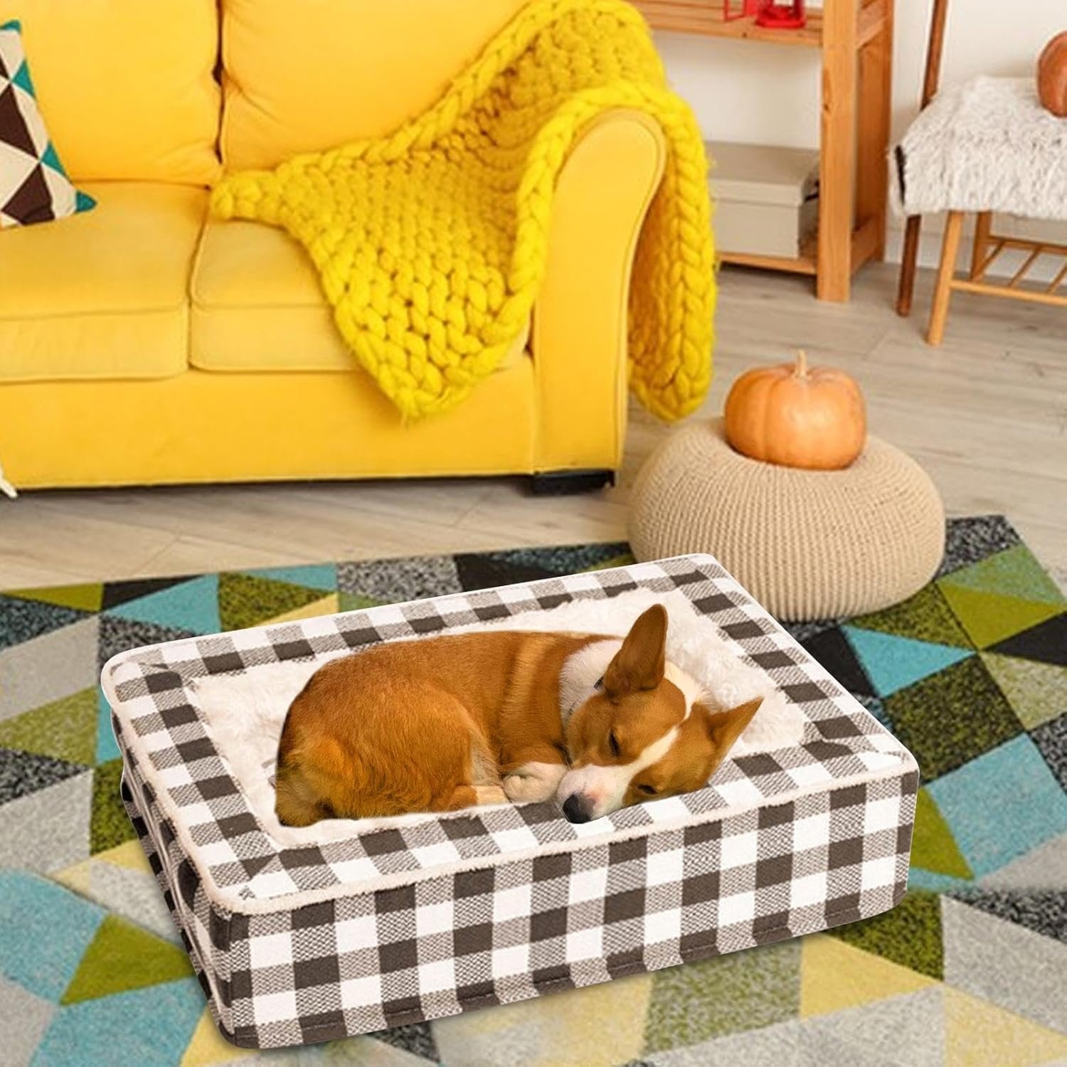 犬用ベッド、犬用ベッド&家具、洗える犬用ベッドソフトタータン犬用ソファ -犬用ベッド小型、中型、大型のペット用の犬用家具、犬用ベッド、犬用アクセサリー - 이미지 2