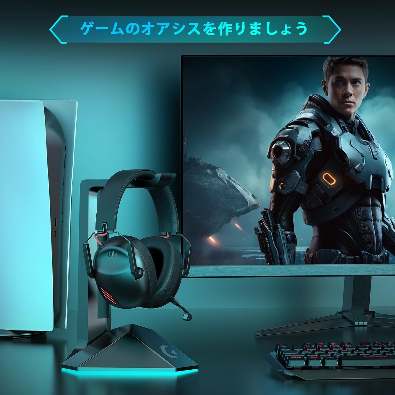 Kapeydesiゲームヘッドセット、ゲームヘッドセット、ワイヤレスヘッドセット、ワイヤレスヘッドフォン、2.4G USBアダプター、Bluetooth 5.3、有線3方向接続、50mmドライバー、低レイテンシーヘッドセット、60時間の連続 - 이미지 8