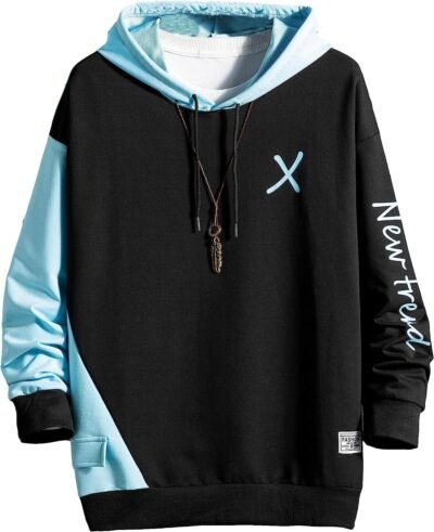 Foveitaaパーカー、メンズ、秋の服、長袖、軽量、柔らかく、快適、スウェットシャツ、プルオーバー、ゆるい、カジュアル、大規模、人気、男性の春、秋、冬