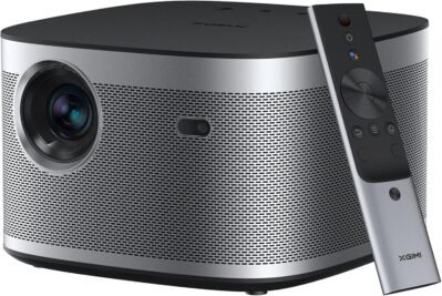 Xgimi Horizo​​n Home Projector、High Brightness、1500iso Lumens、Full HD、1080p、Home、Android TV 10.0、ネイティブ解像度、ショートフォーカス、4Kサポート、300インチプロジェクション、Bluetooth互換、ハーマン