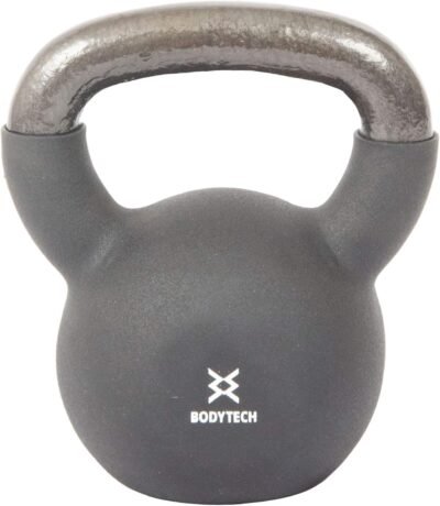 ボディテックケトルベル、17.6ポンド(8 kg)、26.5ポンド(12 kg)、ネオプレンコーティング