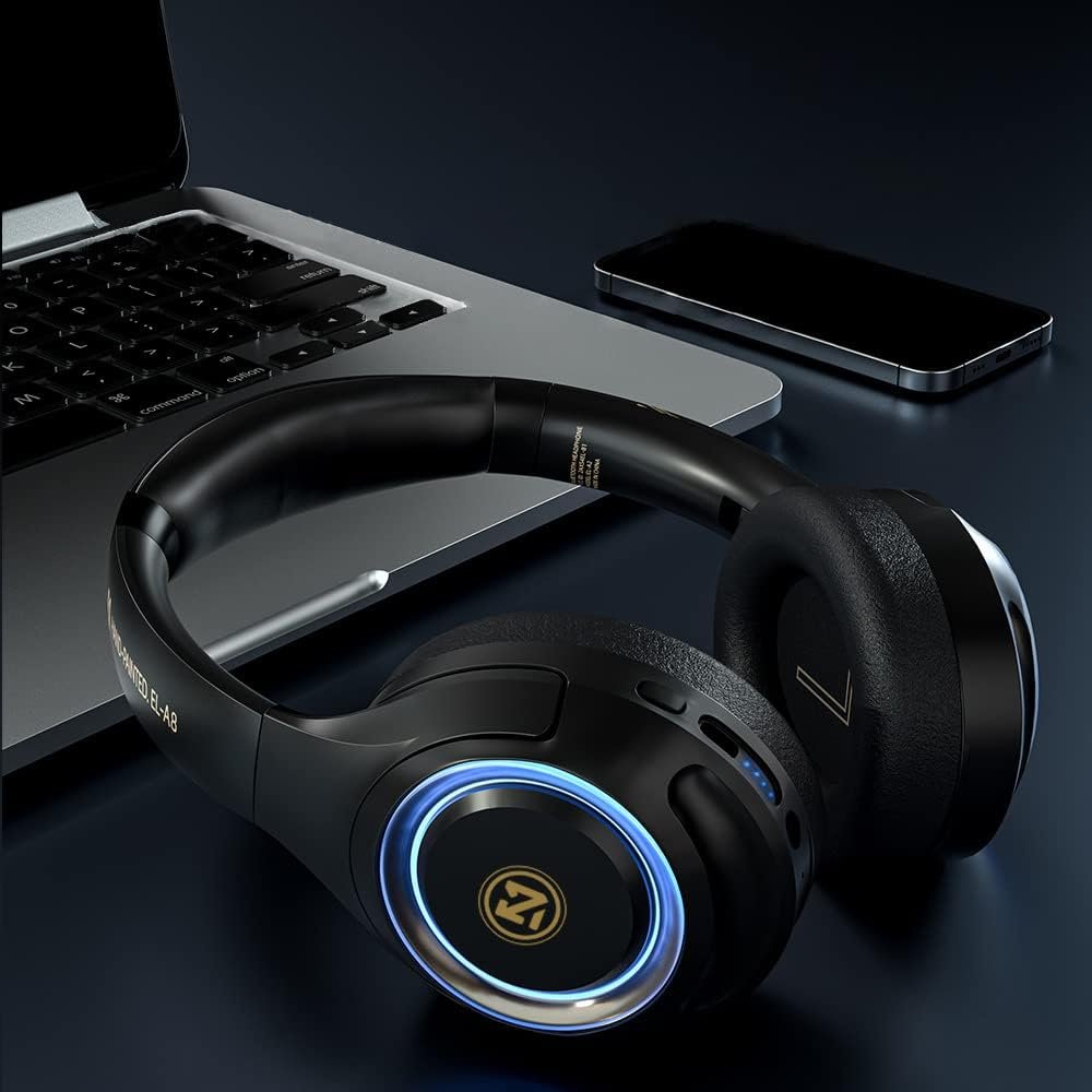 OKCSC A8ゲーミングヘッドセット、ワイヤレス、Bluetooth、囲まれた、有線ワイヤレス、SDカード互換、低レイテンシ、約50時間の継続的使用、折りたたみ式、音声チャット可能、PC/PCとの互換性、 - 이미지 9