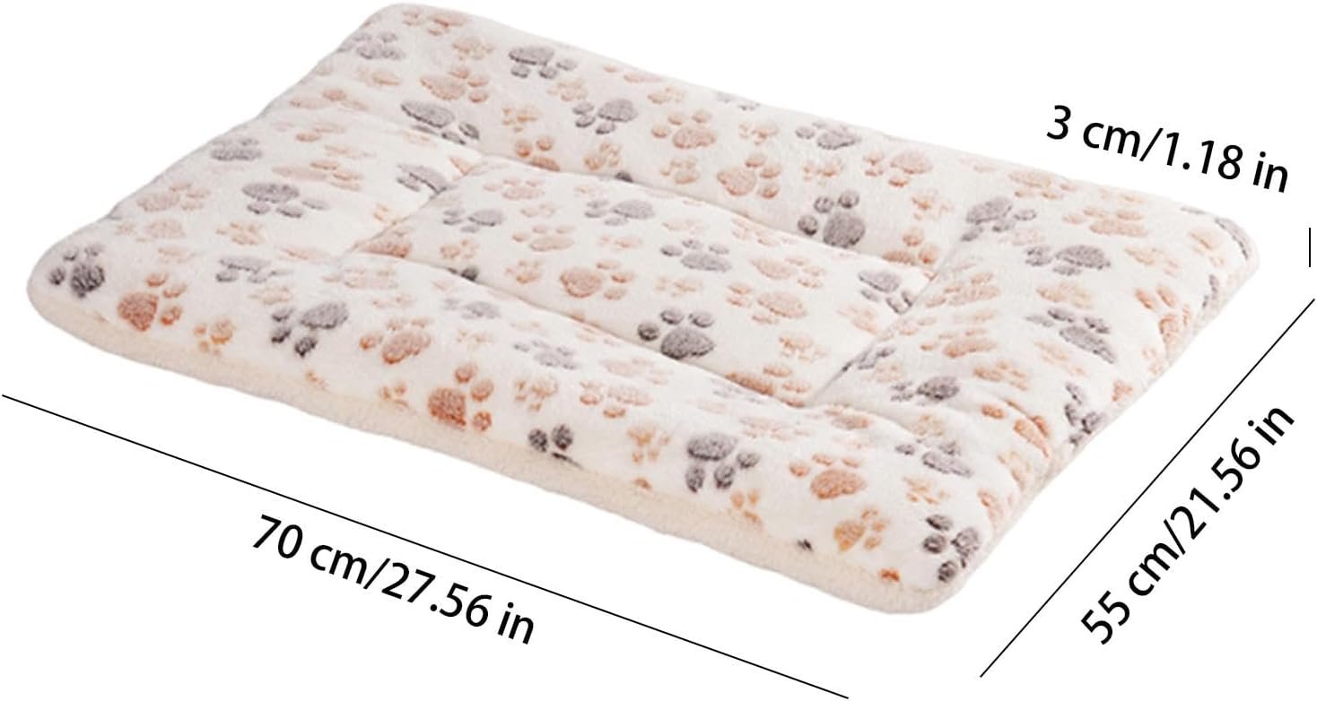 犬用クレートパッド、犬小屋用犬用ベッド | 冬用犬用ベッド冬用犬用ベッド27.5 x 21.5インチ -犬小屋パッド暖かい犬クレートマット洗える猫寝袋ベッド家具屋内猫犬子犬ペット愛好家のため - 이미지 5